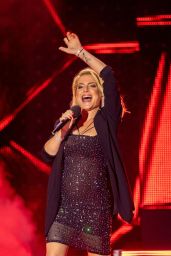 Jeanette Biedermann Performs in Blazer Sparkle at Wörthersee