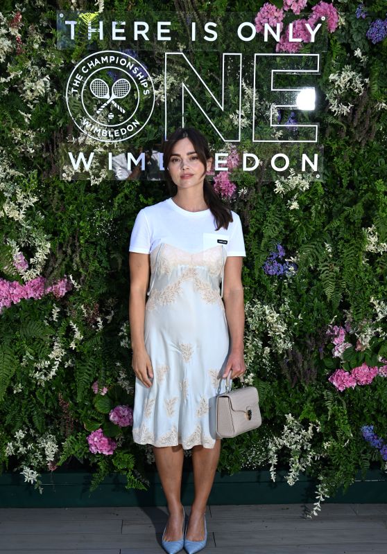 Jenna Coleman Brings Garden Elegance to Wimbledon – July 10, 2025