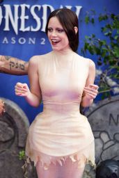 Jenna Ortega Is Unrecognizable in Ashi Studio Latex at “Wednesday” Season 2 London Premiere