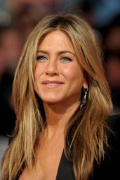 Jennifer Aniston Debuts Metallic Mini & Blazer at Bounty Hunter UK Premiere — March 11, 2010