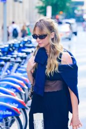 Jennifer Lawrence - Chic in Sheer Black in NYC