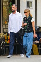 Jennifer Lawrence Wears Vintage Qi Pao Vest in Tribeca – July 2025