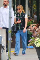 Jennifer Lawrence Wears Vintage Qi Pao Vest in Tribeca – July 2025