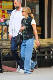 Jennifer Lawrence Wears Vintage Qi Pao Vest in Tribeca – July 2025