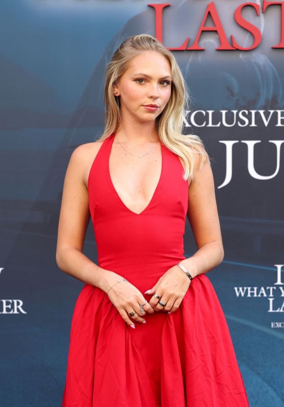 Jordyn Jones’s Crimson Curveball at “I Know What You Did Last Summer” Premiere