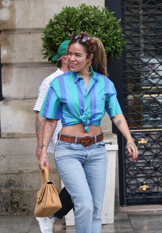 Karol G Attends Schiaparelli Fitting in Paris – July 6, 2025