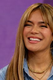 Karol G Elevates Denim Chic at The Today Show