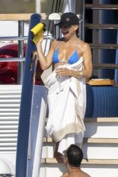 Kate Hudson Charms in Blue Bikini on Ibiza Yacht