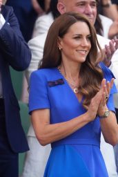 Kate Middleton Attends Wimbledon 2025 Final in Regal Summer Blue
