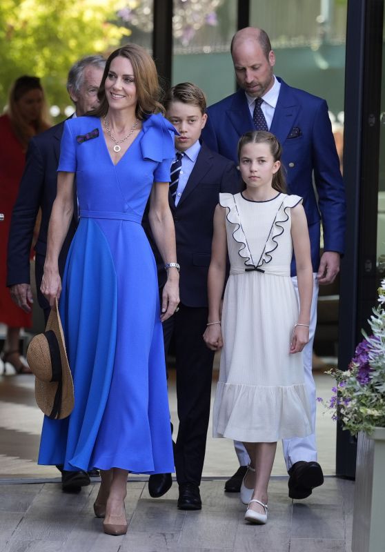 Kate Middleton Attends Wimbledon 2025 Final in Regal Summer Blue