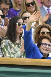 Kate Middleton Attends Wimbledon Final in Structured Self-Portrait Chic