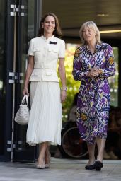 Kate Middleton Attends Wimbledon Final in Structured Self-Portrait Chic