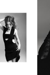 Katie Douglas Unveils Stark Elegance for 