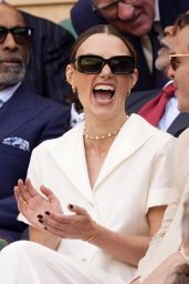 Keira Knightley Attends Wimbledon Final - July 13, 2025