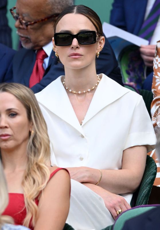 Keira Knightley Attends Wimbledon Final - July 13, 2025