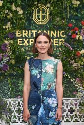 Keira Knightley Unveils Floral Chic at Britannic Explorer Launch