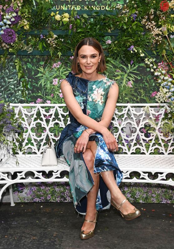 Keira Knightley Unveils Floral Chic at Britannic Explorer Launch