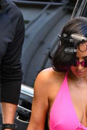 Kim Kardashian Debuts Neon Pantaboots at Balenciaga Fitting in Paris