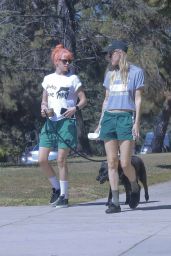 Kristen Stewart, Dylan Meyer, Dog Walk Style