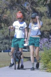 Kristen Stewart, Dylan Meyer, Dog Walk Style