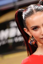Kylie Cantrall Attends ‘Zombies 4’ Premiere in Crimson Couture at El Capitan