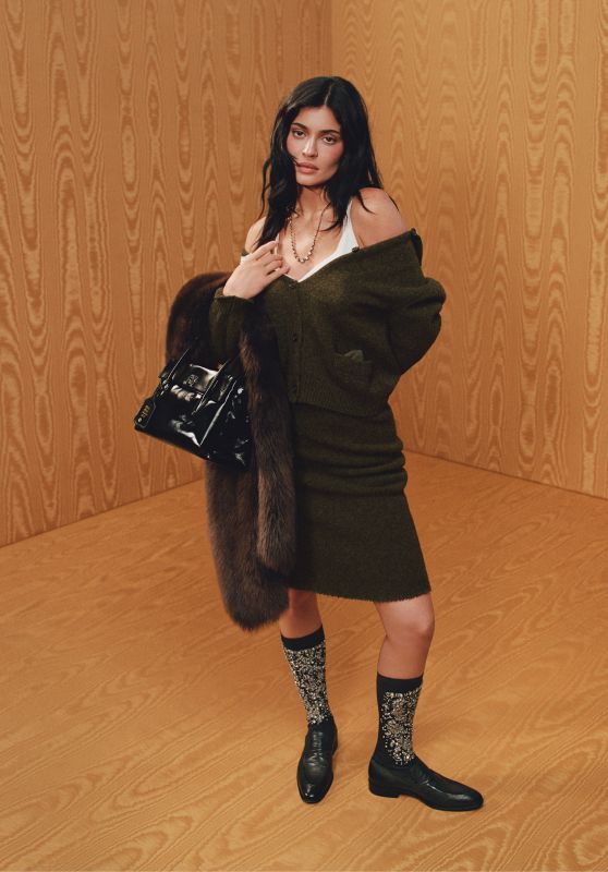 Kylie Jenner Reflects Bold Elegance for Miu Miu Fall 2025