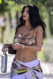 Kylie Jenner - Toned Body on Countryside Walk - Tuscany, Italy