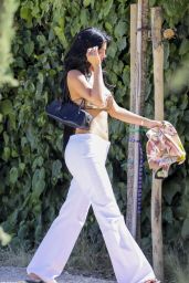 Kylie Jenner - Toned Body on Countryside Walk - Tuscany, Italy