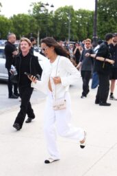 Lily Chee Dashes in Chanel White at Paris Haute Couture
