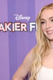 Lindsay Lohan Stuns in Jacquemus at Freakier Friday NYC Screening