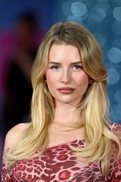 Lottie Moss Attends Naked Gun Premiere in Leopard-Print Florals London