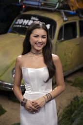 Lumi Pollack Debuts Striking White at "Zombies 4" Premiere