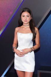 Lumi Pollack Debuts Striking White at "Zombies 4" Premiere