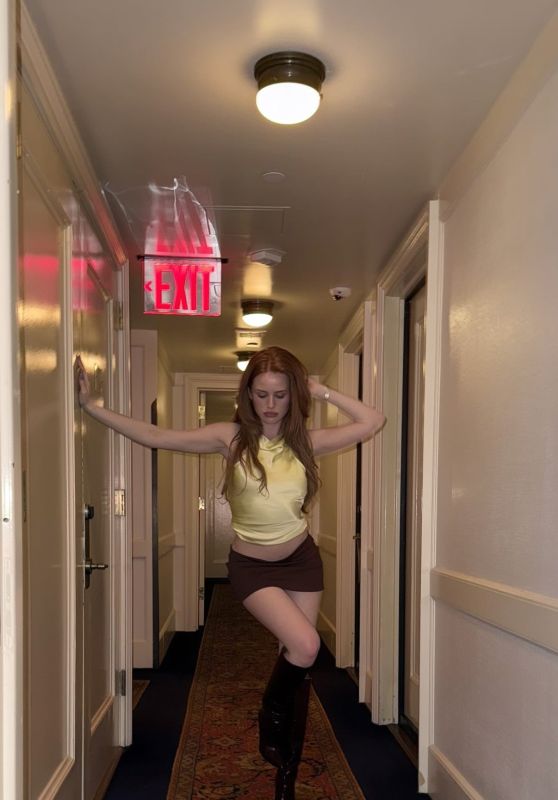 Madelaine Petsch Unveils Retro Corridor Look in July 2025 Shoot