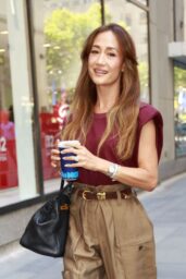 Maggie Q Unveils Neutral Chic After "Today Show," July 8, 2025