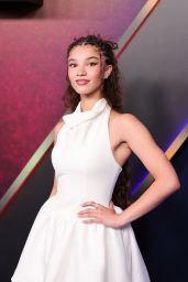 Malia Baker Attends ‘Zombies 4’ Premiere in Angelic White at El Capitan