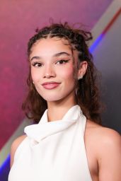 Malia Baker Attends ‘Zombies 4’ Premiere in Angelic White at El Capitan