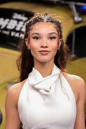 Malia Baker Attends ‘Zombies 4’ Premiere in Angelic White at El Capitan