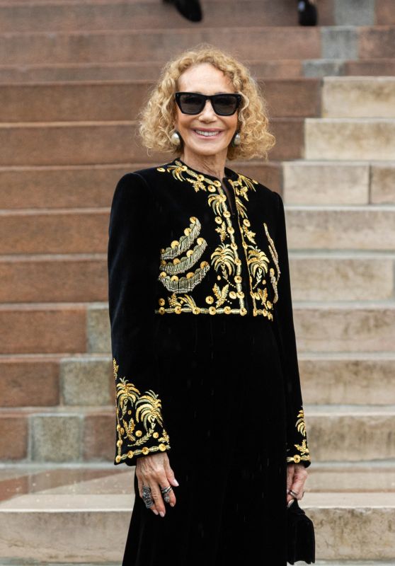 Marisa Berenson Commands Schiaparelli Couture in Regal Black