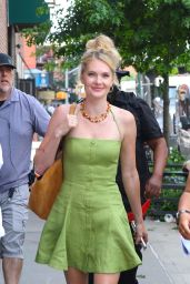 Meghann Fahy Debuts Rom-Com Realness on NYC Set of You Deserve Each Other