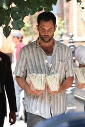 Meghann Fahy & Penn Badgley Spotted on "You Deserve Each Other" Set