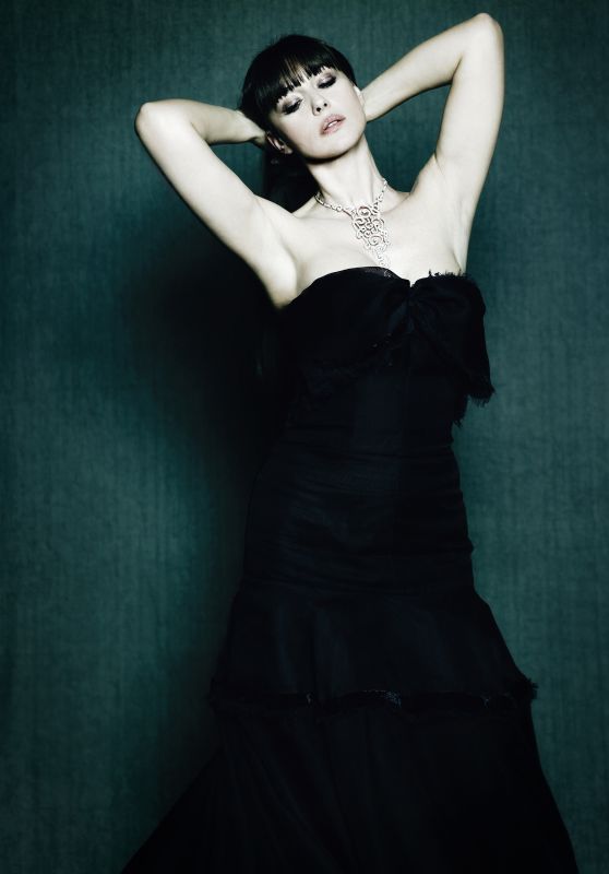 Monica Bellucci Channels Desert Noir in Marrakech Photoshoot 2005