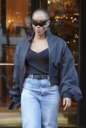 Naomi Ackie Heads to Balenciaga’s Paris After-Party in Denim Noir – July 9, 2025