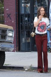Natalie Portman Embraces Retro Flair on "Good Sex" Set in Brooklyn