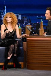 Natasha Lyonne Debuts Lace Noir Look at Tonight Show Taping