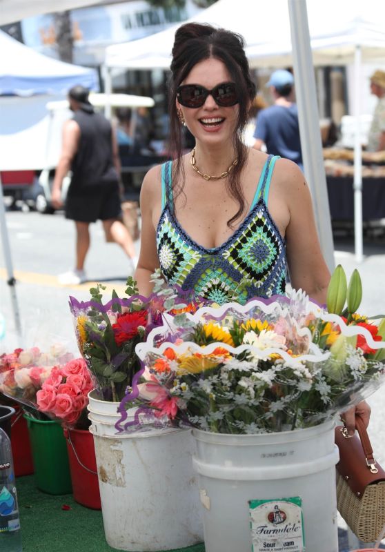 Natasha & Martin Blasick Browse Blooms at Studio City Market – July 2025
