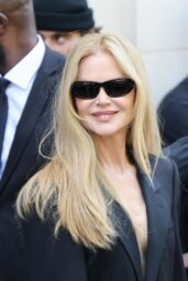 Nicole Kidman Debuts Office Siren Noir at Balenciaga – Paris, July 9, 2025