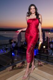 Nina Dobrev Radiates Red at Luminara Superyacht Launch