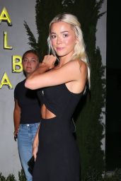 Olivia Dunne Unveils Sleek Cutout Dress at Alba Restaurant in LA