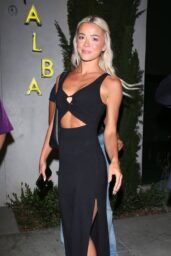 Olivia Dunne Unveils Sleek Cutout Dress at Alba Restaurant in LA